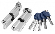 Картинка Цилиндровый механизм с вертушкой PUNTO Z402/100 mm (40+10+50) CP хром 5 кл.